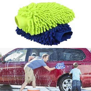 2PCS Chenille микрофибър Ръкавици за измиване на автомобили Ръкавица за измиване на прозорци Ръкавица за почистване Кърпа Duster Кърпи Ръкавици Автомобилно измиване