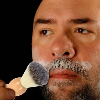 Практична мъжка четка за бръснене Дървена дръжка Аксесоари за оформяне на брада Грижа за лицето
