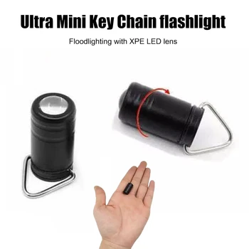 XPE LED джобно фенерче алуминиева сплав преносим с батерии ключодържател факел 80lm ръчен малък мини къмпинг фенер черен