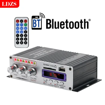 502BT HIFI усилвател канал 2.0 стерео аудио звук усилвател бас trebl за домашно кино озвучителна система