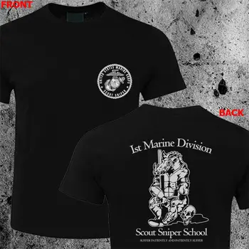 NEW USMC United States Marine Corps Scout Sniper Camp Pendleton School T-shirt
