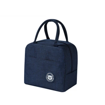 Чанти за обяд Найлон водоустойчив охладител чанти за жени преносим цип термични Оксфорд закуска кутия пикник пакет обяд