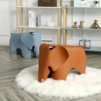 Модерни пластмасови анимационни столове Аксесоари за декор Скандинавски столове за слонове Творческа декорация за хол Мебели за дома