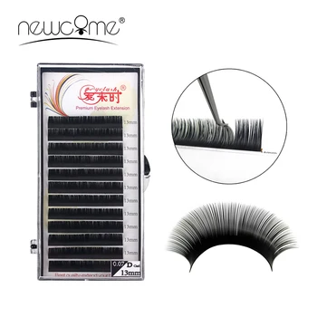 NEWCOME All Size B/C/D/CC Curl Classical Individual Eyelash Extension Mink Lashes Tray Volume Matte Eyelashes Make Up Tools