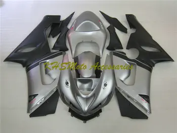 Комплект обтекатели за аксесоари за мотоциклети за KAWASAKI Ninja ZX6R 05 06 ZX 6R 636 2005 2006 ZX-6R ABS Сребрист черен комплект каросерия