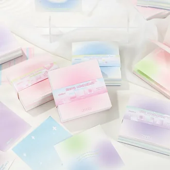 Mr.Paper 180pcs сладка серия лепкави бележки с бонбони цвят градиент съобщение хартия