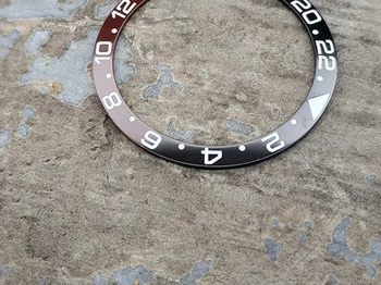 Аксесоари за часовници за гмуркане skx007 / 009 / skx011 / 6309 / 6105 заместител керамичен пръстен кръпка светлинен размер на пръстена 38mm