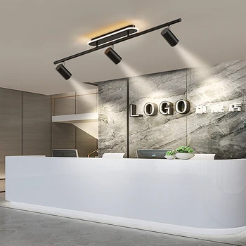 Модерни светодиодни полилеи лампа с прожектор за хол кухня коридор дистанционно управление акрилни таван светлина вътрешно осветление