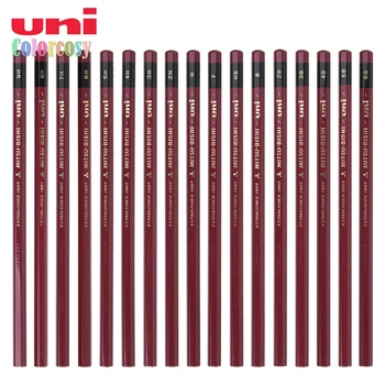 6B-9H 1887 Uni Hi-Uni дървен молив 12бр, гладко усещане за писане, счупване трудно за молив. за рисуване на скици, художествени консумативи