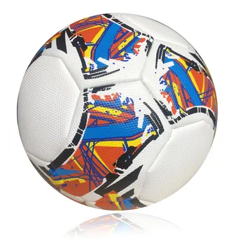 Професионален размер 5 Футбол PU машинно зашити износоустойчиви взривозащитени възрастни обучение футболна топка нехлъзгане футбол