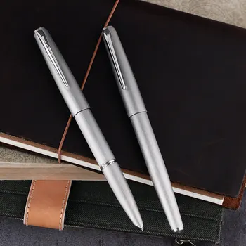 Majohn Ti200 титаниева сплав метална писалка фин размер / 14K злато 0,5 мм с конвертор Офис бизнес писане мастило гладка писалка