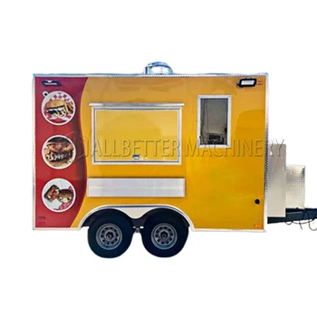 Allbetter 2024 Американски популярни улица на открито Колички за бързо хранене Креп храна камион със закуска Мобилна кухня Кухненско оборудване за готвене