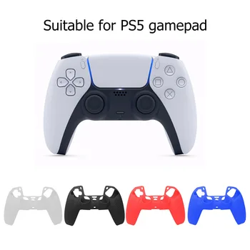 Неплъзгащ се мек силиконов калъф за двоен сензорен защитен капак за PlayStation 5 PS5 безжичен контролер аксесоари за игри