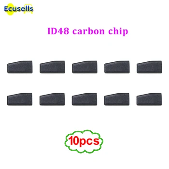 10pcs / партида New Virgin Blank въглерод ID48 транспондер чип следпродажбено 48 чип
