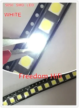 1000PCS 5050 SMD LED диоди smd 5050 бял / природа бял led CCT: 4000-4500k 0.2w-60MA 5050 NW