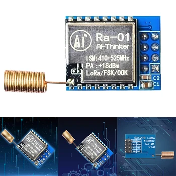 RA-01 SX1278 LORA Модул за безжично предаване на спектъра SPI интерфейс Безжичен спред спектър съвет с пружинна антена