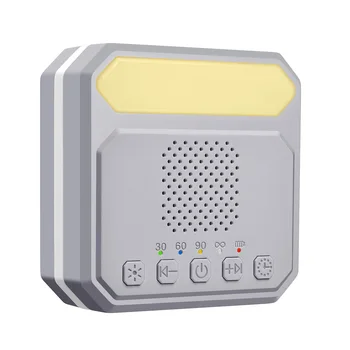 Baby Sleep Sound Machine Desktop White Noise Machine with Night Light 21 Успокояваща музика 30min/60min/90min Таймер Вградена батерия
