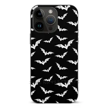 Bats Pattern Case За Iphone 14 13 12 11 Plus Pro Max Mini Xr 7 8 Телефон Cover Летящи Летящи прилепи Прилепи Прилепи Прилеп