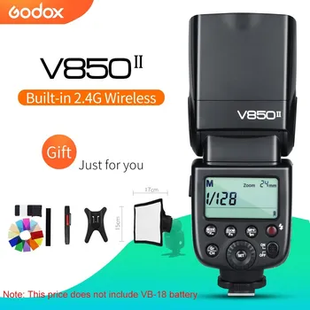 Godox V850II GN60 2.4G Wirless X System Speedlite w / Flash Light без VB18 батерия за DSLR фотоапарати