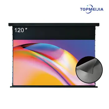 120 инча 16:9 4k 8K ALR електрически таб напрежение прожекционен екран за нормално хвърляне проектор