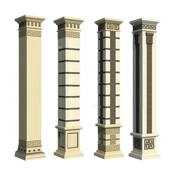 Европейски стил дизайн Римска колона мухъл компонент Вила порта квадратна колона декорация градина сграда цимент квадратна колона мухъл