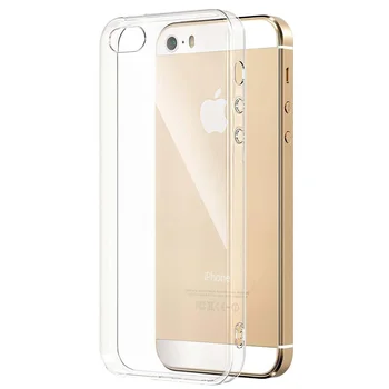 Ултра тънък прозрачен силиконов мек калъф за iPhone SE 2016 2020 2022 iPhone XS Max 15 Plus 15 Pro 14 Pro Max прозрачен заден капак