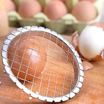 Неръждаема стомана резачка за рязане на яйца Мрежа за изрязване на яйца за зеленчуци Салати Инструменти за картофени гъби Чопър за кухненски хеликоптер