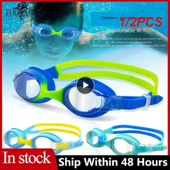 1/2PCS Очила за плуване за възрастни Очила против мъгла UV защита Очила за плуване Мека силиконова подложка за нос Анти изтичане за възрастни мъже жени