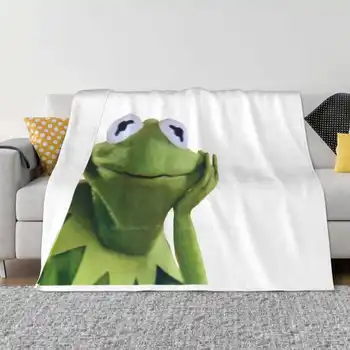 Нова продажба по поръчка печат фланела меко одеяло жаба мем смешно Tumblr Png