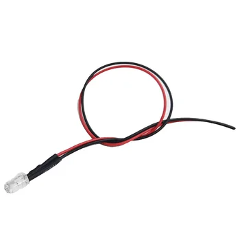 20pcs lot Предварително кабелна 3mm 5mm LED лампа крушка Prewired излъчващи диоди за DIY декорация на дома DC12V