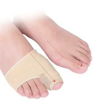 2Pcs=1Pair Toe коректор Ортопедични крака Грижа за краката Корекция на костния палец Мек педикюр Чорапи Bunion Изправяне