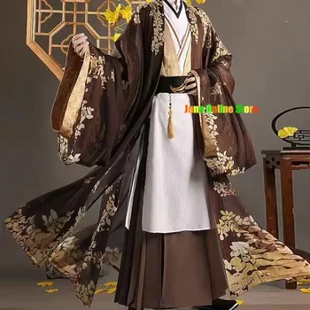 Zhongli Doujin косплей игра Genshin въздействие костюм древността стил Хелоуин s