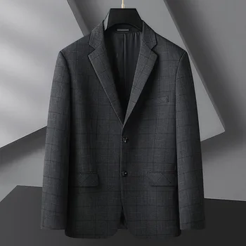 7008-Нов мъжки ежедневен костюм тенденция дълъг ръкав малък костюм корейски тънък пролетно и лятно яке