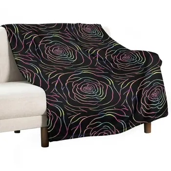 Rainbow Rose Throw одеяло дизайнер одеяла спален чувал одеяло мода диван одеяла