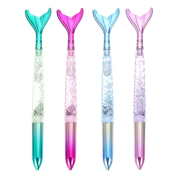 4pcs писане гел писалки русалка опашка дизайн химикалки химикалки подаръци химикалки за училище