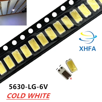 500PCS / Lot SMD LED 5630 6V 1W Cool White 5.6 * 3.0 За LG TV LCD подсветка приложение