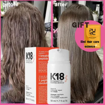 K18 Молекулярна маска за коса с отмиване Възстановяване на мека коса Дълбоко възстановяване на кератин & Лечение на скалпа Състояние за грижа за косата 50ml