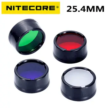 NITECORE Филтър NFR25 NFG25 NFB25 NFD25 за фенерче с глава 25.4mm за Nitecore EA1 EA2 EC1 EC2 MH1A MH2A MH1C