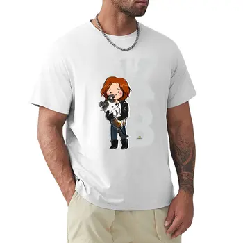 Kat Barrell - бяла тениска летен топ аниме Блуза тениски за мъже пакет