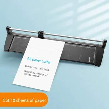 A2 Прецизен нож за хартия Фото подстригване Diy Scrapbook Преносим инструмент за рязане на сплави Подложка за рязане на домашни офис консумативи