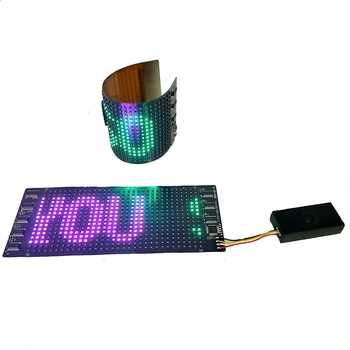 Bluetooth приложение Програмируемо LED превъртане Съобщение Знак Програмируем гъвкав LED матричен панел DIY дизайн Текст Графити Анимации