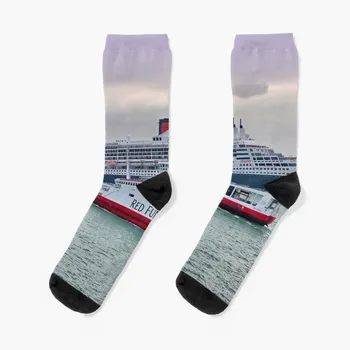 The Cunard Queen Mary 2 Чорапи Модни чорапи Run луксозен чорап футболни чорапи Чорапи Жена Мъжки