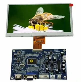 (видео + HDMI + VGA) задвижваща платка + 8.0 инчов HD TFT LCD екран 1024 * 3RGB * 768 LVDS интерфейс (NTSC / PAL система)