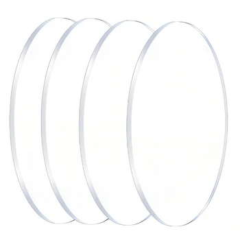 Clear кръгли акрилни листове 8 инча диаметър 1/8inch дебели плексиглас кръгове за знаци, печат, торта дискове, DIY занаяти трайни