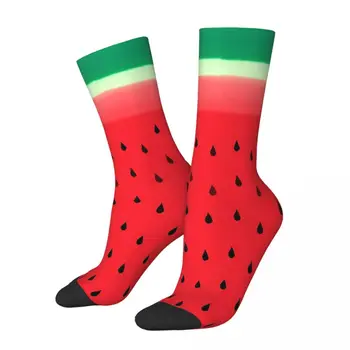 диня плодове чорапи мъже жени смешно щастливи чорапи високо качество пролет лято есен зима чорапи подаръци