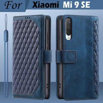 Mi 9 SE калъф кожен магнитен флип капак за Xiaomi Mi 9 SE калъф Mi9 SE 9SE калъф за телефон за Xiaomi 9 SE капак портфейл притежател на карта