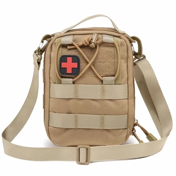 Тактическа чанта за рамо Molle Медицински торбичка колан талия пакет полезност EDC инструмент армия военни открит лов Airsoft аксесоари чанта