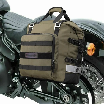 Ретро локомотив странична чанта Вградена водоустойчива вътрешна чанта универсална чанта за рамо странична чанта мотоциклет чанта рицар седло чанта 20L