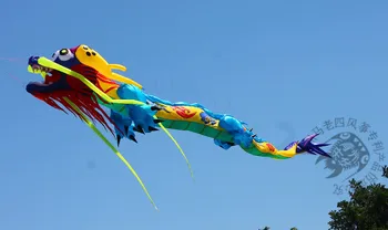3D windsock меко хвърчило Конско хвърчило високо качество китайски дракон cerf volant vlieger летящи хвърчила за възрастни ripstop играчка търговци на едро